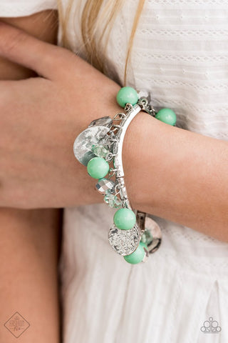 Paparazzi Accessories Charming Treasure - Green Bracelet 