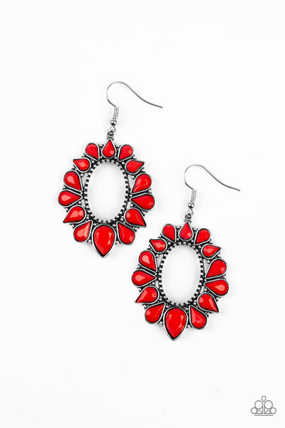 Paparazzi Accessories Fashionista Flavor - Red Earrings 