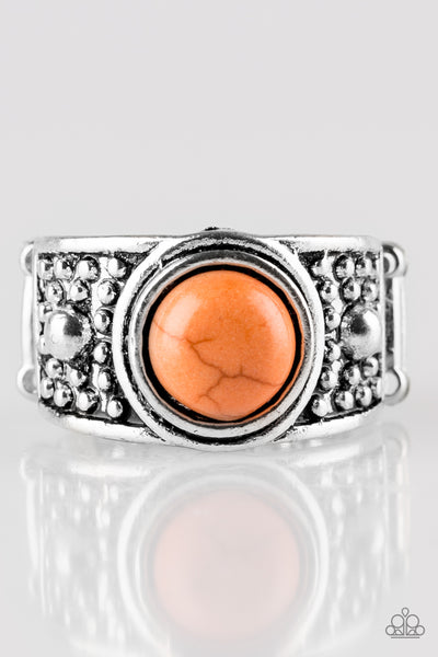 Paparazzi Accessories  Summer Oasis - Orange Ring