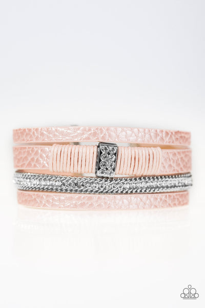 Paparazzi Accessories Glamor-azzi - Pink Bracelet 
