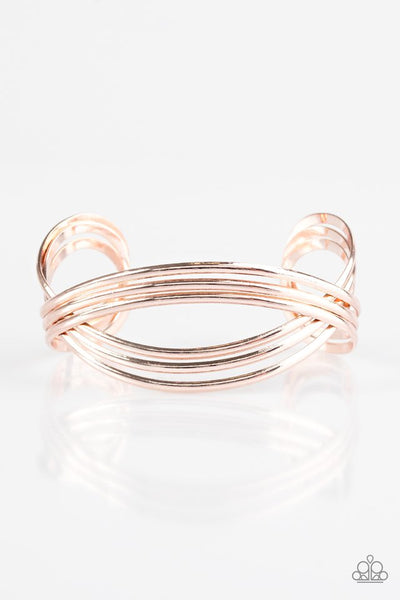 Paparazzi Accessories Fashion Scene - Rose Gold Bracelet 