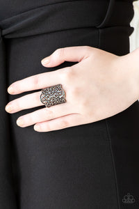 Paparazzi Accessories The Way You Make Me FRILL- Black Ring