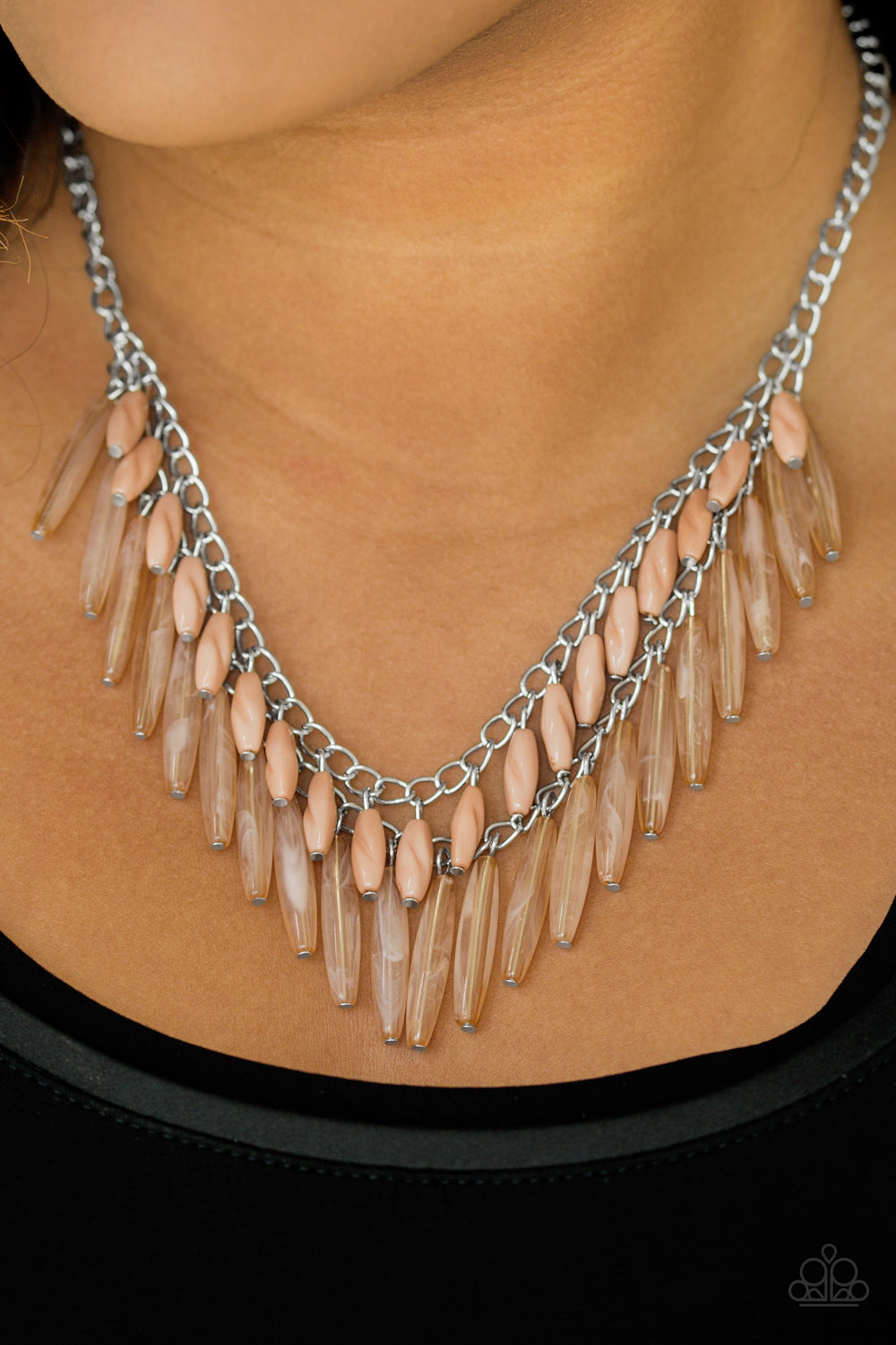 Paparazzi Accessories Speak Of The DIVA - Brown Necklace & Earrings 