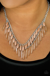 Paparazzi Accessories Speak Of The DIVA - Brown Necklace & Earrings 