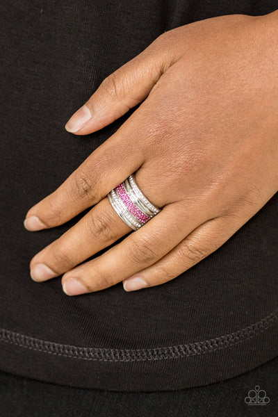 Paparazzi Accessories Top Dollar Drama - Pink Ring 