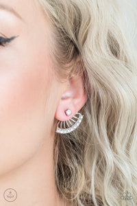 Paparazzi Accessories Disco Drama - White Earrings 