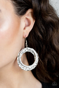 Paparazzi Accessories Cinematic Shimmer - White Earrings 