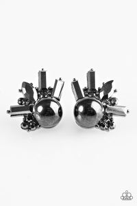 Paparazzi Accessories Radical Radiance - Black Post Earrings 