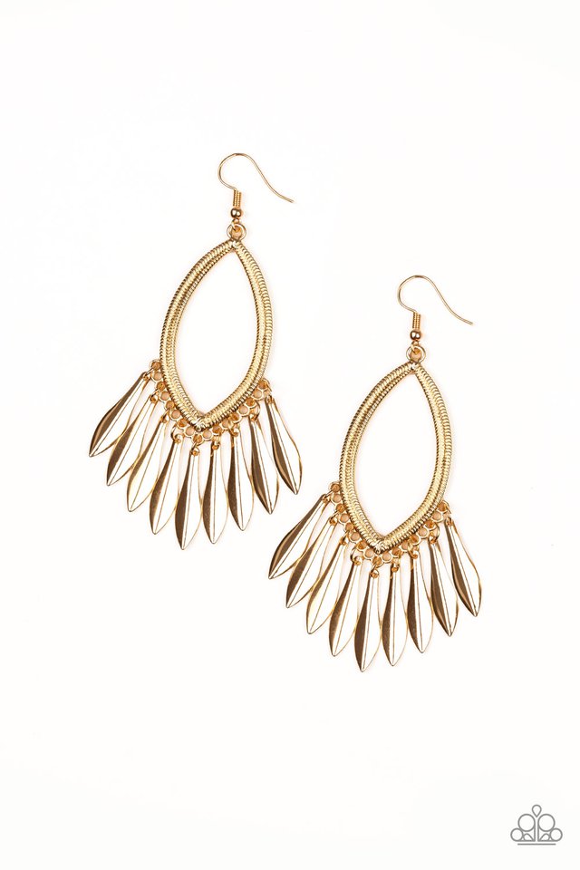 Paparazzi Accessories My FLAIR Lady - Gold Earrings 