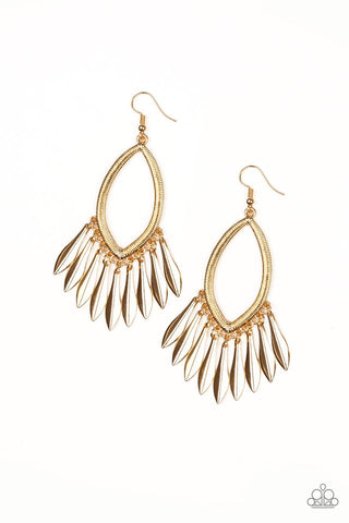 Paparazzi Accessories My FLAIR Lady - Gold Earrings 