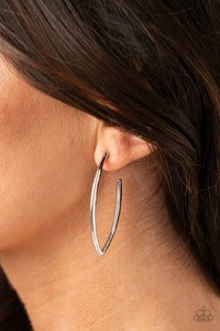 Paparazzi Accessories Point-Blank Beautiful - Silver Earrings 