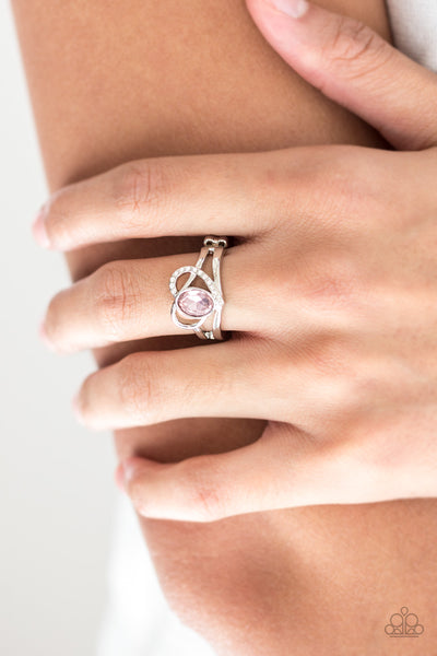 Paparazzi Accessories No HEART-Strings Attached - Pink Ring