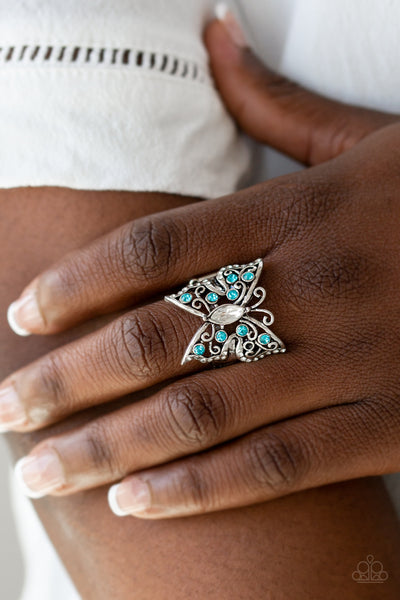 Paparazzi Accessories Butterfly Bliss - Blue Ring