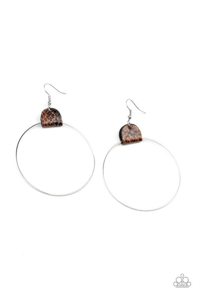 Paparazzi Accessories Wild Soul - Brown Earrings 