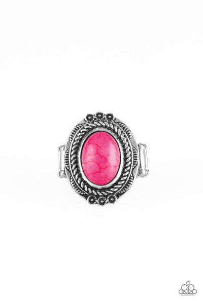 Paparazzi Accessories Tumblin Tumbleweeds - Pink Rings