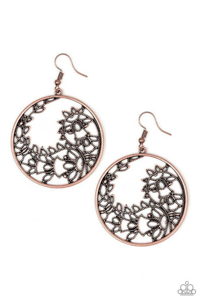 Paparazzi Accessories Get Into VINE - Copper Earrings