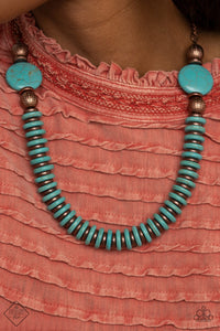 Paparazzi Accessories Desert Revival Copper Necklace & Earrings 