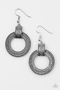 Paparazzi Accessories Get Your Wild On - Silver Earrings 