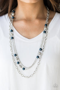 Paparazzi Accessories Classical Cadence - Blue Necklace & Earrings 