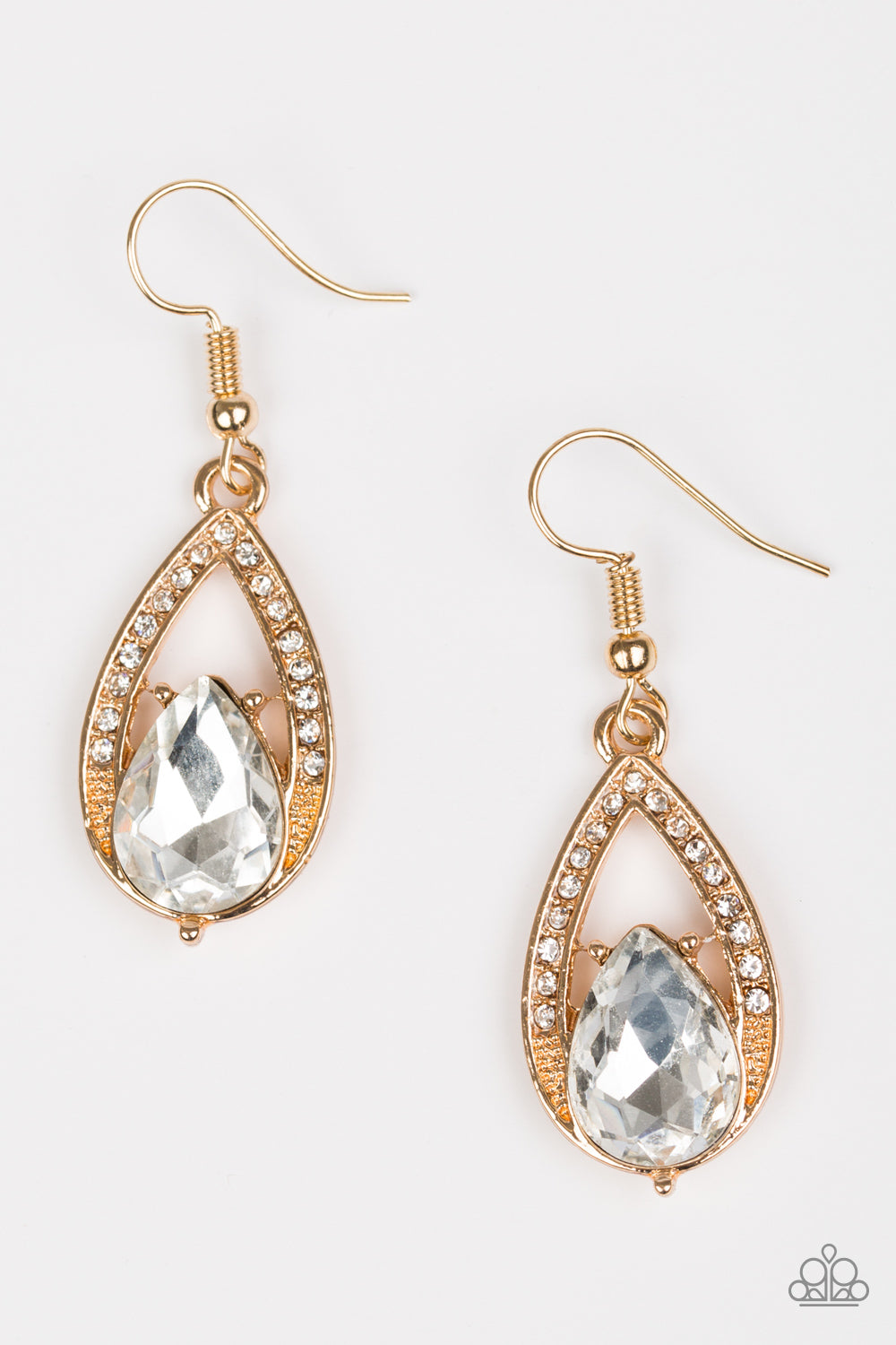 Paparazzi Accessories Gatsby Grandeur - Gold Earrings 