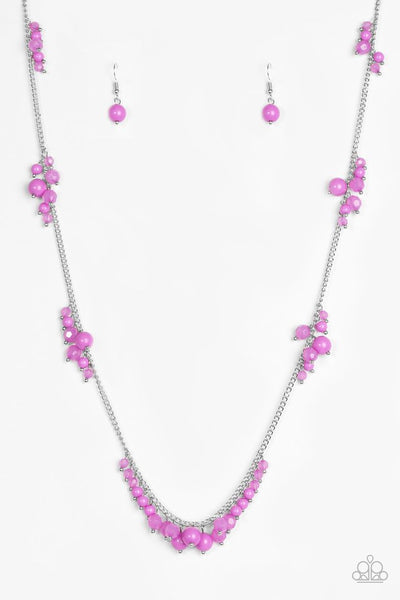 Paparazzi Accessories Coral Reefs - Purple Necklace & Earrings 