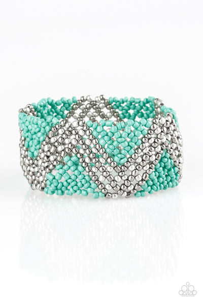 Paparazzi Accessories Desert Loom - Blue Bracelet 