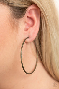 Paparazzi Accessories Rustic Roundabout - Brass Earrings