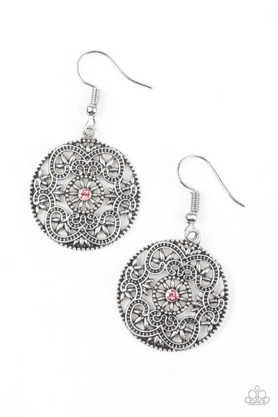 Paparazzi Accessories Rochester Royale - Pink Earrings 