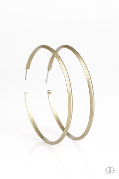 Paparazzi Accessories 5th Avenue Attitude - Brass Earrings 