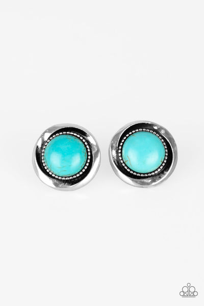 Paparazzi Accessories Out Of This Galaxy - Blue Earrings 