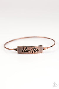 Paparazzi Accessories Hustle Hard - Copper Bracelet 