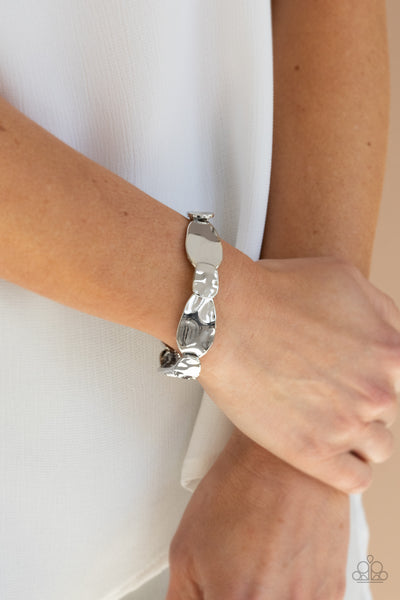 Paparazzi Accessories Absolutely Applique - Silver Bracelet