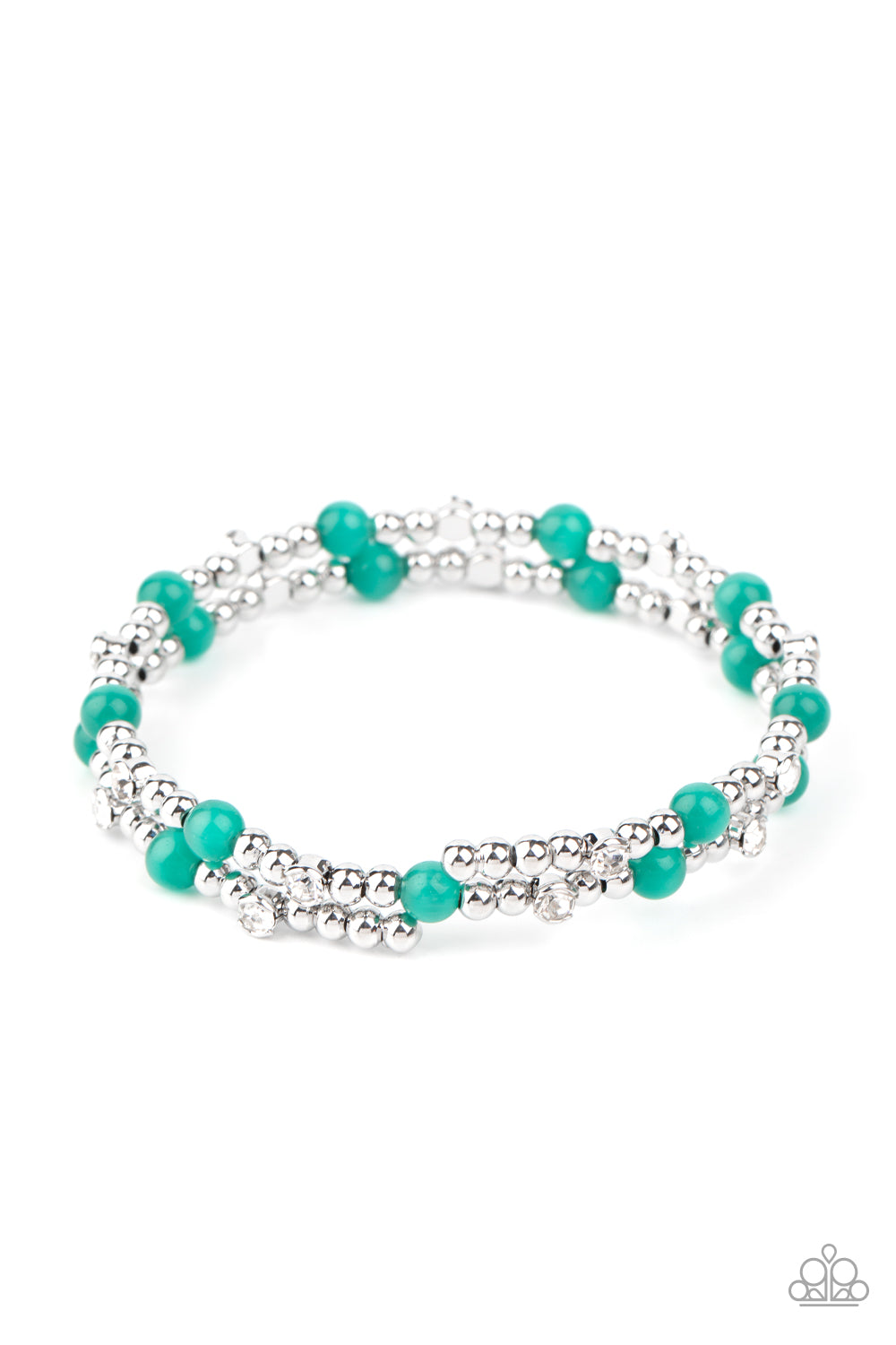 Paparazzi Accessories Ethereally Entangled - Green Bracelet 