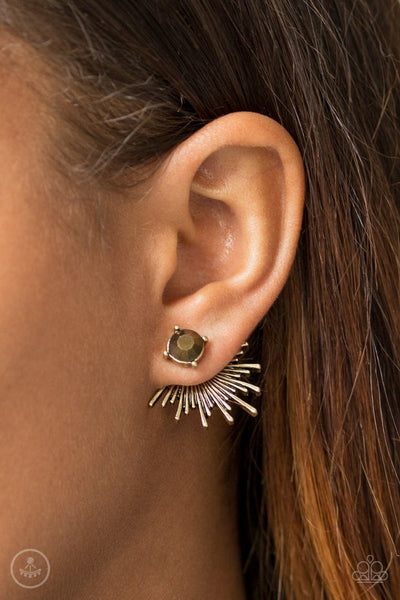 Paparazzi Accessories Dynamic - Brass Earrings 