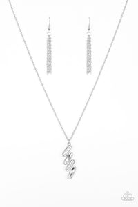 Paparazzi Accessories Regal Renegade - White Necklace & Earrings 