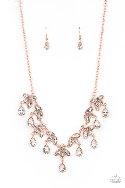 Paparazzi Accessories Vintage Royale - Copper Necklace & Earrings