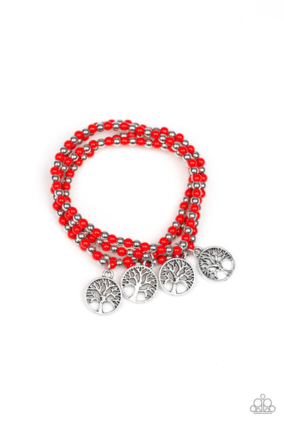 Paparazzi Accessories Plant A Tree - Red Bracelet 