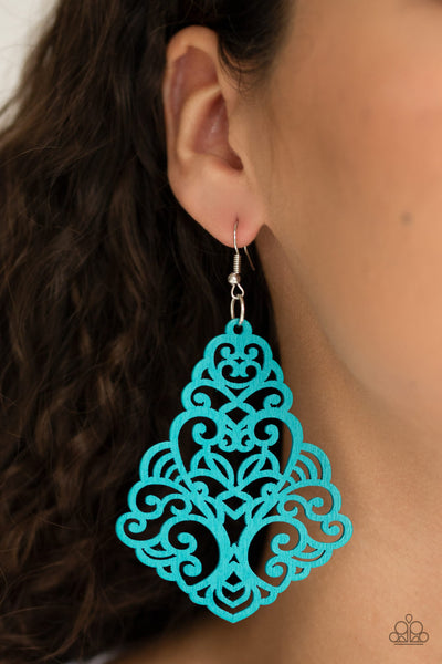 Paparazzi Accessories Powers of ZEN - Blue Earrings 