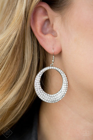 Paparazzi Accessories Very Victorious White Earrings 