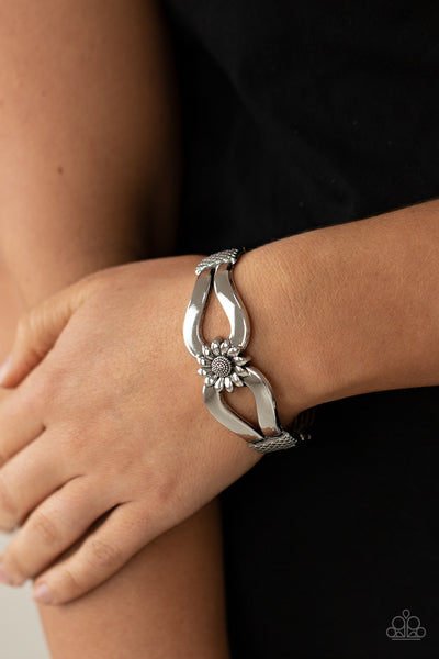 Paparazzi Accessories Let A Hundred SUNFLOWERS Bloom - Silver Bracelet