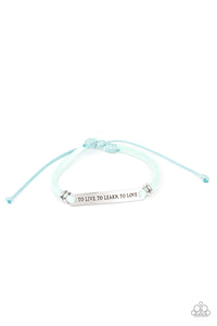 Paparazzi Accessories To Live, To Learn, To Love - Blue Bracelet