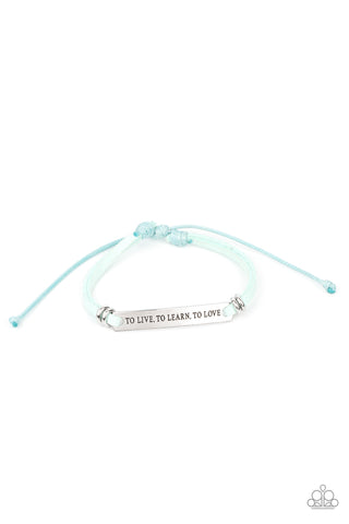 Paparazzi Accessories To Live, To Learn, To Love - Blue Bracelet