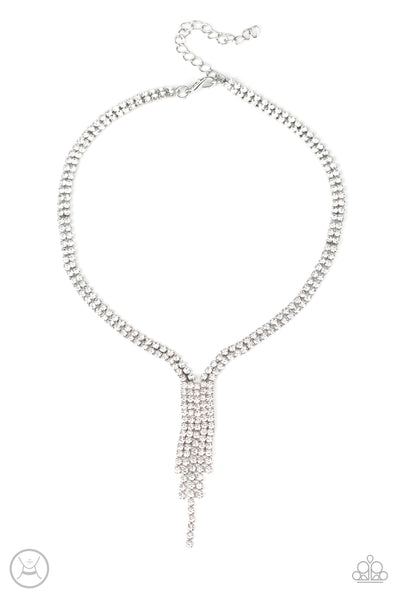 Paparazzi Accessories Double The Diva - White Choker