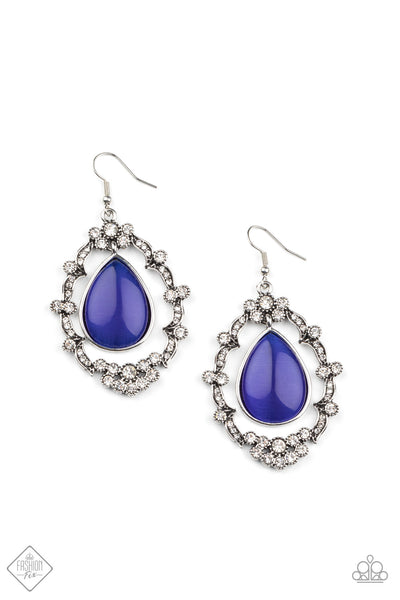 Paparazzi Accessories Icy Eden Blue Earrings 