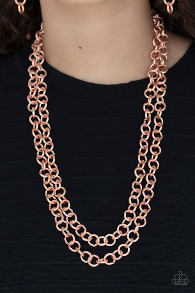 Paparazzi Accessories Grunge Goals - Copper Necklace 