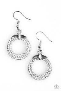 Paparazzi Accessories Ladies GLAM - White Earrings 