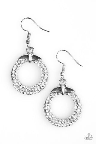 Paparazzi Accessories Ladies GLAM - White Earrings 