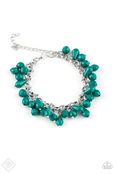 Paparazzi Accessories Malibu Masquerade- Green Bracelet 