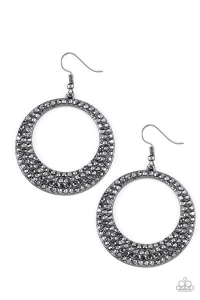 Paparazzi Accessories Very Victorious - Black Earrings 