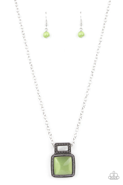 Paparazzi Accessories Ethereally Elemental - Green Necklace & Earrings